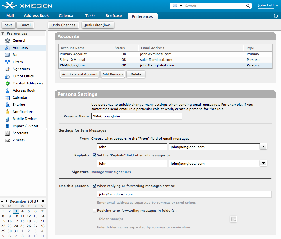 Zimbra Power Tip: Use Persona settings to easily manage emails and control  costs